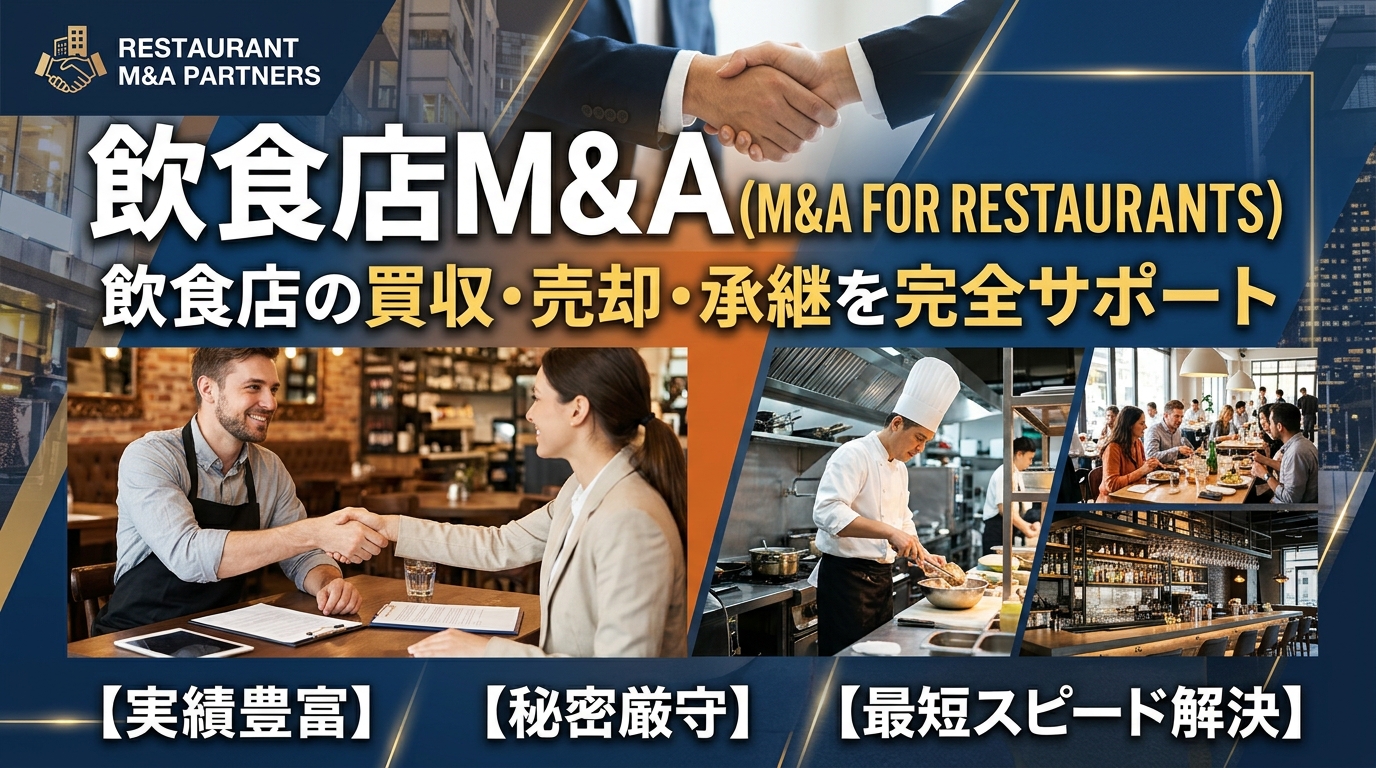 【飲食店(寿司以外)募集】買収後長期的経営を希望